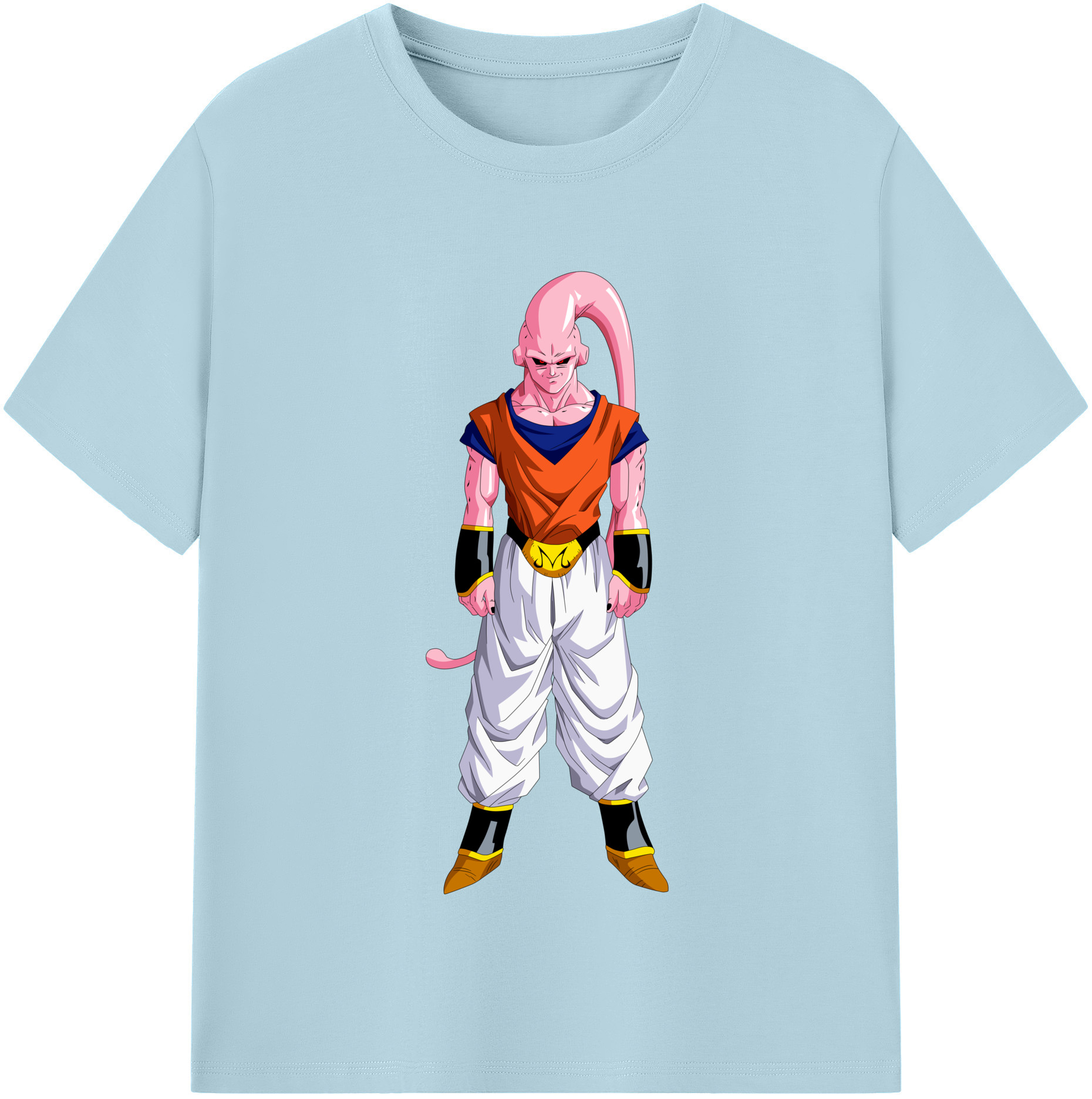 （画像用） ドラゴンボール 魔人ブウ DRAGON BALL Majin Buu 綿100％半袖Tシャツ（フロントプリント）